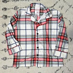 Wondershop Kids Plaid Button Down Shirt - Red, Blue, White